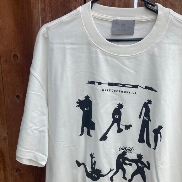 Make Dream Guy Mens Size XXL White Crewneck T-Shirt Deadstock The One 1.0 - Picture 3 of 9